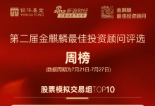 金麒麟最佳投顾评选周榜丨中银证券王伟龙收益超20%居周榜第一 信达证券孙保岩居ETF组、公募组周榜第一-紫竹林-程序员中文网