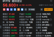 港股“锂电双雄”再掀升势,赣锋锂业、天齐锂业涨超5%-紫竹林-程序员中文网