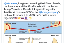 俄罗斯主权基金主管@马斯克:建一条“白令海峡隧道”,打通俄美-紫竹林-程序员中文网