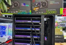 高玩打造四路 RTX 5090“战斗主机”：机箱几乎被显卡塞满-紫竹林-程序员中文网