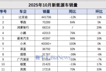 10月新能源车销量:零跑登顶新势力,理想仍不及预期-紫竹林-程序员中文网