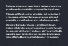 知名多人游戏厂商Splash Damage宣布裁员！在腾讯旗下5年一款游戏都没出-紫竹林-程序员中文网