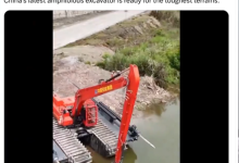 全地形征服者!中国最新型两栖挖掘机走红-紫竹林-程序员中文网