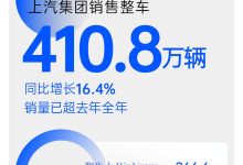 上汽：11月新能源车销售20.9万辆，同比增长19.7%-紫竹林-程序员中文网