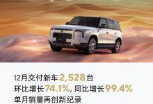 极石汽车 12 月交付 2528 辆创新高,2025 全年暴涨至近 3 倍-紫竹林-程序员中文网