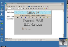 尘封30年的秘密解开！Office 97古董级彩蛋首次被发现-紫竹林-程序员中文网