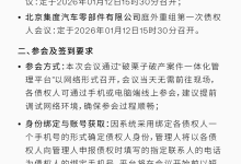 极越汽车母公司集度明日召开预重整第一次债权人会议-紫竹林-程序员中文网
