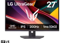 LG 推出“27G610A”27 英寸显示器：2K 200Hz，1199 元-紫竹林-程序员中文网