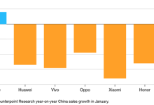 逆势独涨!苹果成1月中国手机市场唯一增长品牌 市占率近20%-紫竹林-程序员中文网