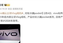 vivo确认立项vlog相机 对标大疆Pocket系列-紫竹林-程序员中文网