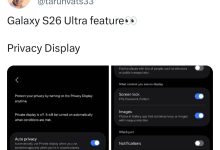 三星 Galaxy S26 Ultra 手机防窥屏幕设置界面曝光，支持自动、按内容触发等-紫竹林-程序员中文网