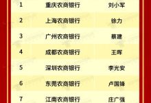 运营商财经网正式公布“2025年度农商行十大杰出董事长”榜单-紫竹林-程序员中文网