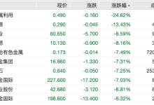 零跑、小鹏、蔚来跌超5%,港股新能源汽车股全线走低,黄金股大面积下跌-紫竹林-程序员中文网