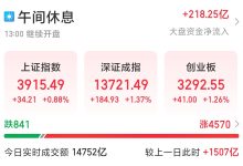 V观财报|沪指早盘重回3900点 光纤概念多股涨停-紫竹林-程序员中文网