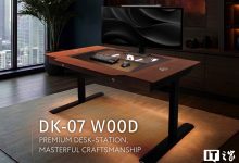 联力 DK-07 WOOD 电脑桌国行发售:桌面采用深色胡桃木、可容纳 2 套 E-ATX 系统,8999 元-紫竹林-程序员中文网