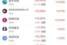 5月19日热门中概股涨跌不一 腾讯音乐涨6.79%,理想汽车跌9.83%-紫竹林-程序员中文网